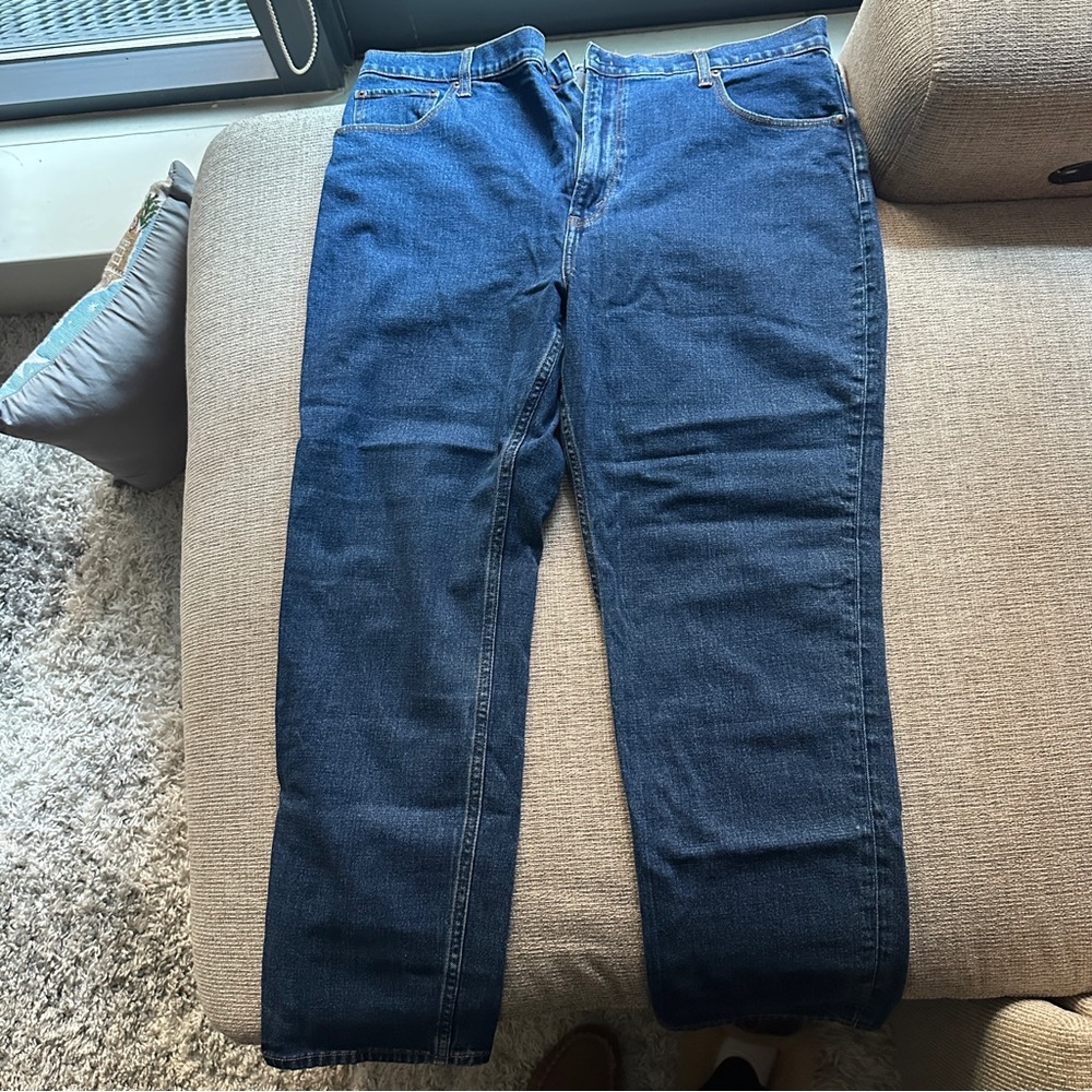 Abercrombie Ankle Straight Ultra High Rise jeans